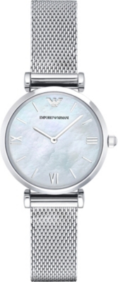 EMPORIO ARMANI-ar1955 不锈钢和珍珠母手 