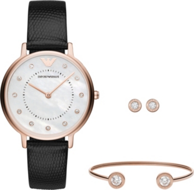 AR80011 Kappa rose-gold quartz watch 