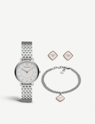 armani stainless steel watch