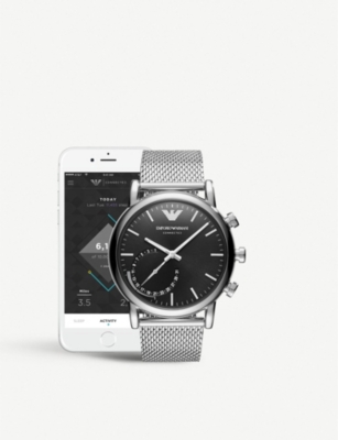 Luigi stainless steel hybrid smartwatch 
