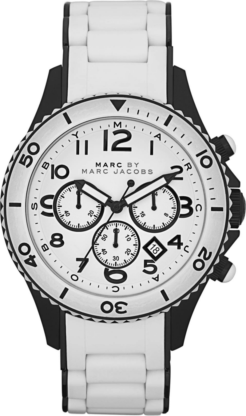 MARC BY MARC JACOBS MBM2573 Rock Chrono stainless steel and rubber 