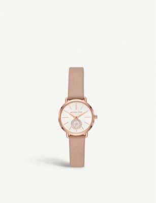 michael kors rose gold diamante watch