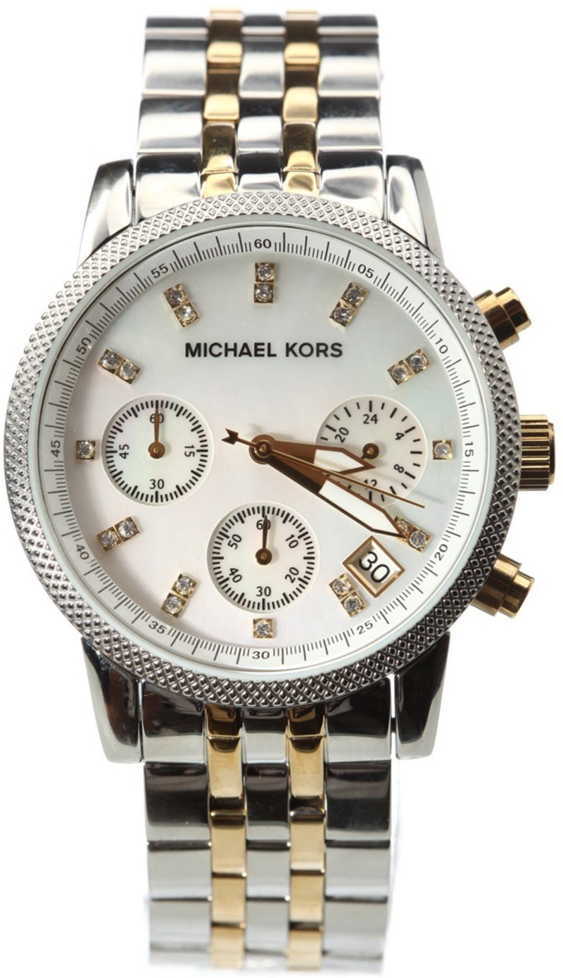 MICHAEL KORS   MK5057 Stainless steel and gold plated chronograph watch