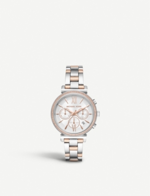 michael kors stainless steel back