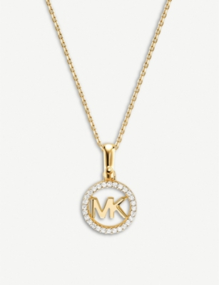 mk heart necklace