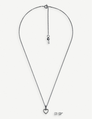 michael kors heart pendant necklace