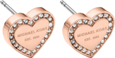 heart michael kors earrings