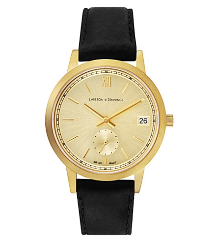Larsson & Jennings Saxon gold-plated stainless steel watch