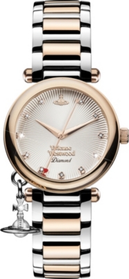 VIVIENNE WESTWOOD VV006SLRS Time Machine stainless steel and diamond