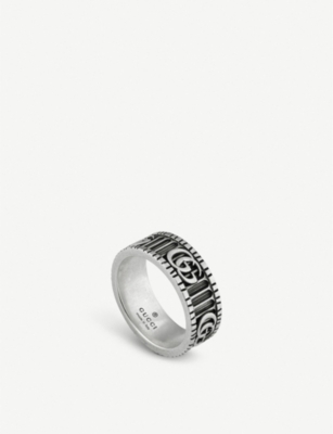 Gucci Gg Marmont Sterling Silver Ring Selfridges Com