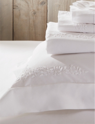 The White Company White Adeline Double Cotton Duvet Cover 200x200cm