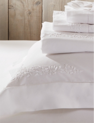 The White Company White Adeline Single Cotton Duvet Cover