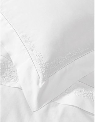 THE WHITE COMPANY: Adeline cotton percale standard oxford pillowcase