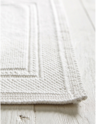 THE WHITE COMPANY: Antibes cotton bath mat 50x80cm