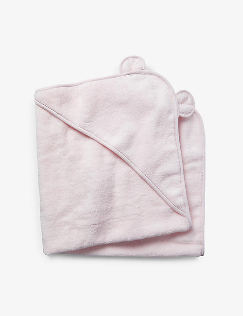 THE LITTLE WHITE COMPANY: Hydrocotton hooded teddy bear towel