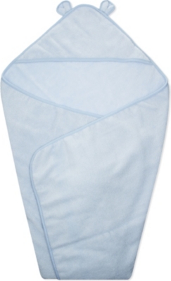white company hooded towel