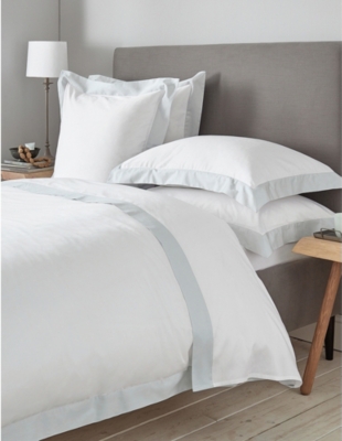 The White Company Camborne Cotton Sateen Super King Duvet Cover