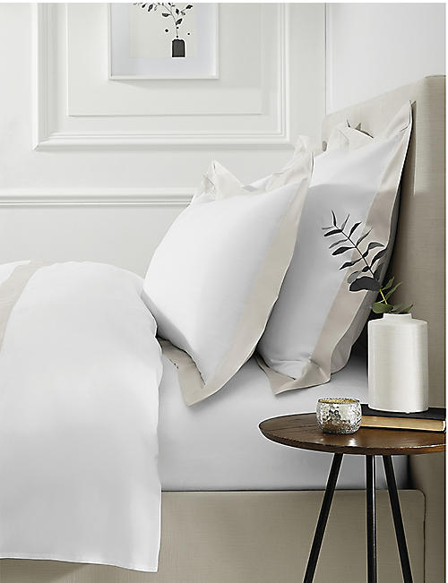 THE WHITE COMPANY: Camborne cotton-sateen pillowcase 65x65cm