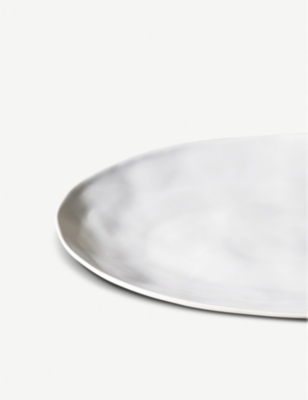 Shop The White Company White Portobello Large Stoneware Serving Platter