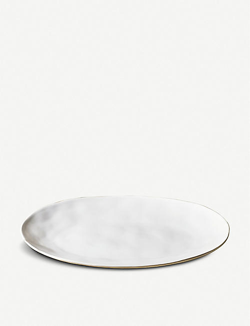 THE WHITE COMPANY: Portobello large stoneware serving platter