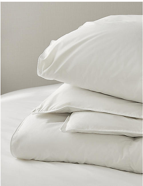 THE WHITE COMPANY: Duck down and feather 10.5 tog king size cotton duvet