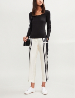 THE WHITE COMPANY: Essential double-layer cotton-jersey T-shirt