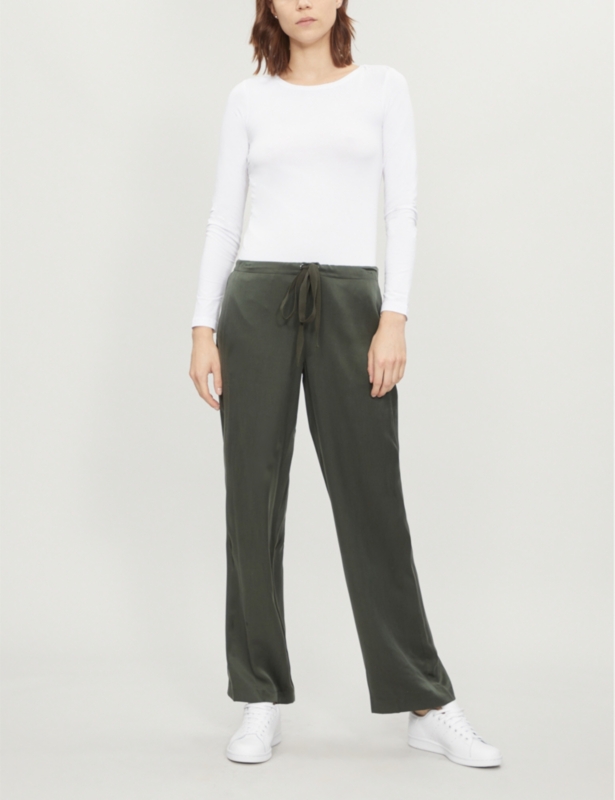 Essential long sleeve stretch-cotton top
