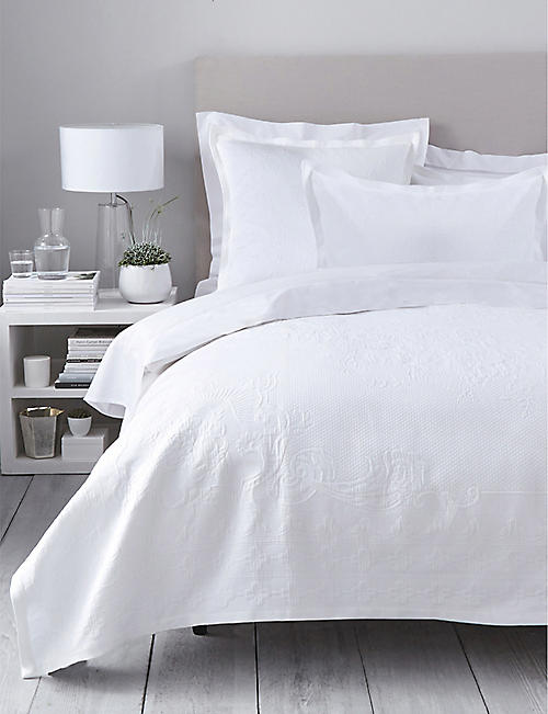 THE WHITE COMPANY: Etienne single bedspread 190cm x 250cm