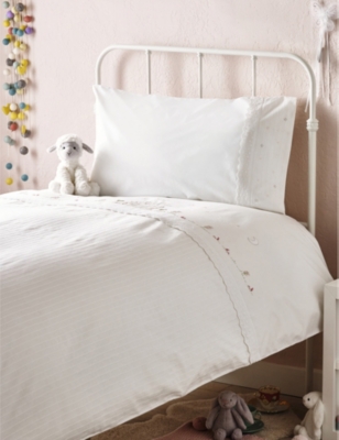 white company cot bed duvet