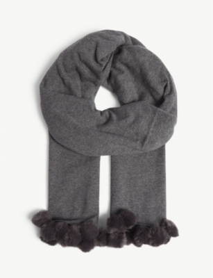 white company cashmere scarf