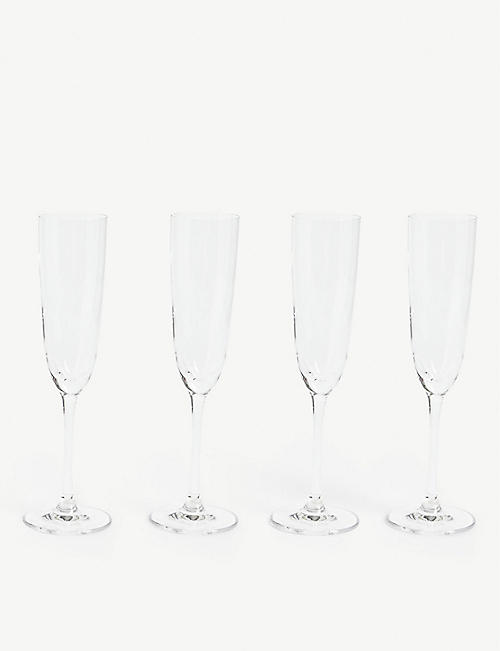 THE WHITE COMPANY: Belgravia champagne flutes set of four