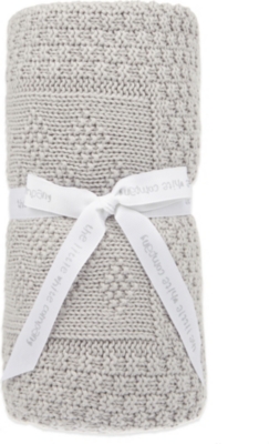 THE LITTLE WHITE COMPANY Patchwork cotton blanket 75cm x 100cm