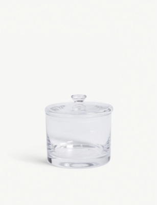 The White Company Glass Storage Jar In Clear