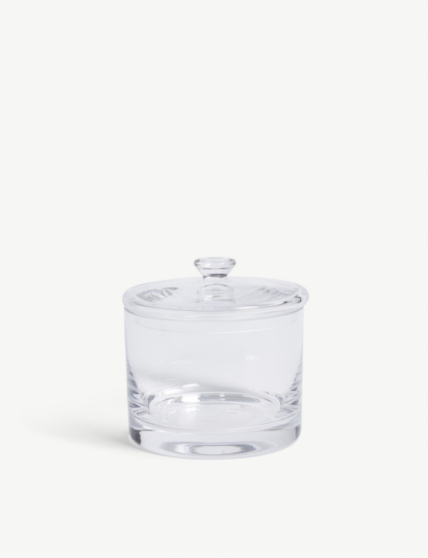 Glass storage jar