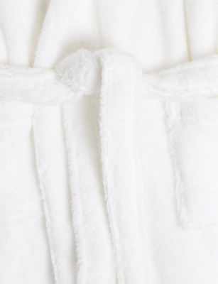 THE LITTLE WHITE COMPANY: Hooded cotton robe with ears 3-4 years