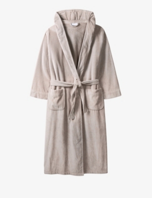 THE WHITE COMPANY: Hooded velour robe