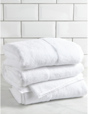 THE WHITE COMPANY: Classic hydrocotton face towel 90cm x 50cm