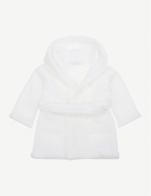 THE LITTLE WHITE COMPANY Hydrocotton baby robe 012 months