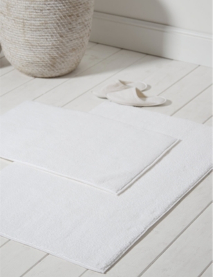 THE WHITE COMPANY: Île de Ré cotton bath mat 70cm x 110cm