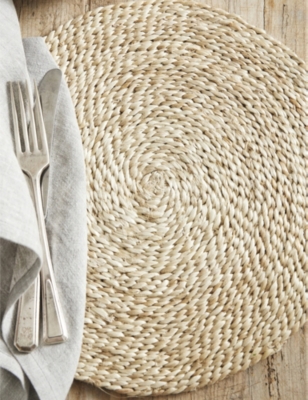 THE WHITE COMPANY: Jute woven placemat 30cm