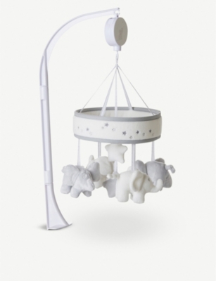 white company baby mobile