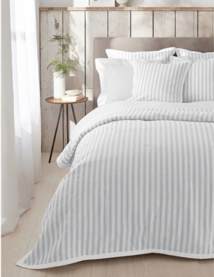 The White Company Logan Single Duvet Selfridges Com