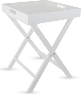 White tray outlet table kmart