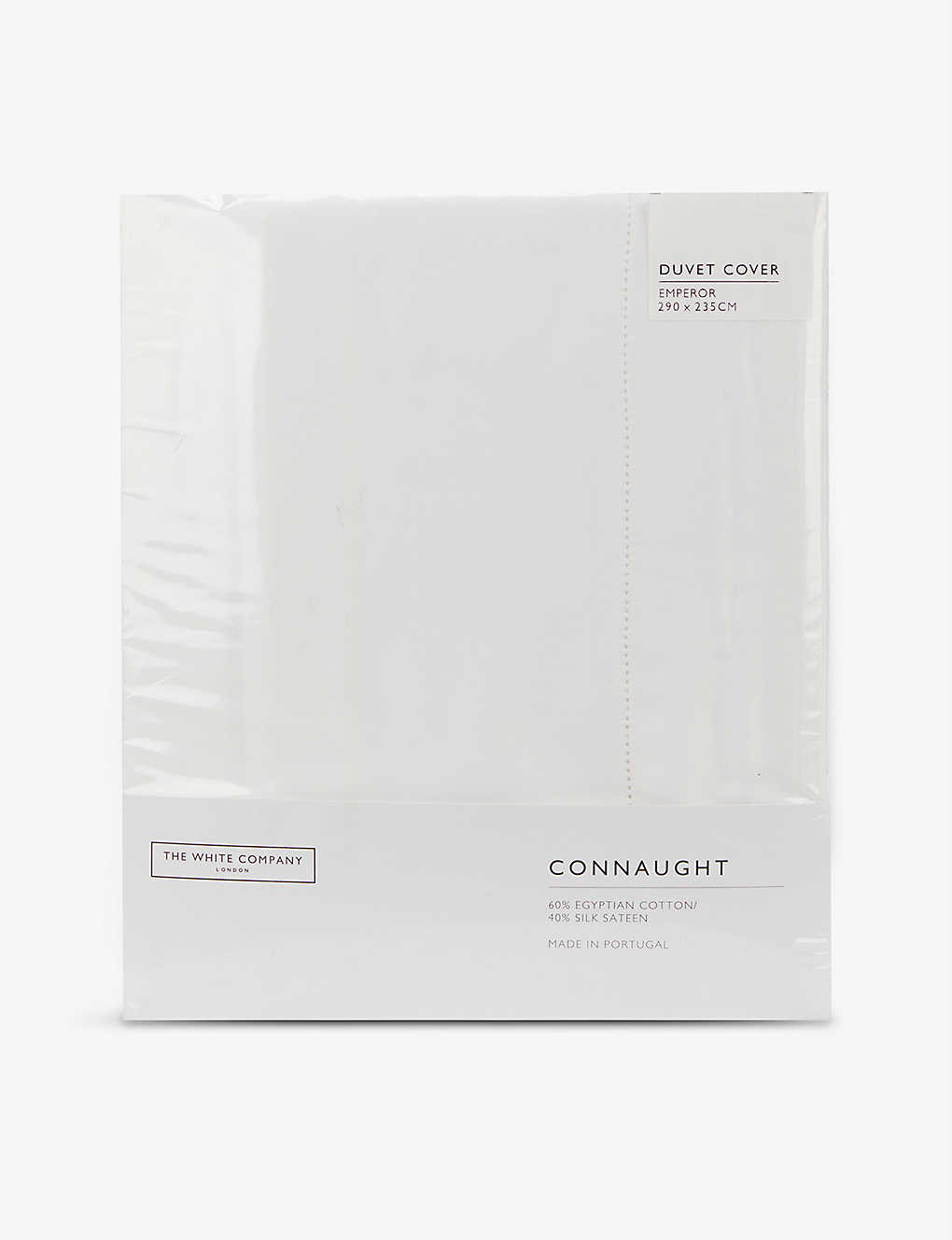 The White Company Connaught Cotton And Silk-blend Emperor Duvet Cover 290cm X 235cm In Chalk