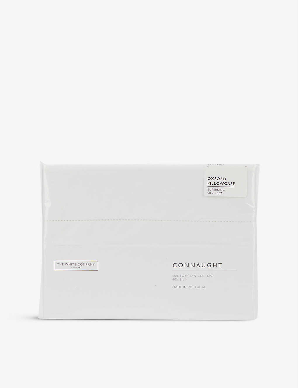 The White Company Chalk Connaught Cotton And Silk-blend Oxford Pillowcase 50cm X 90cm King