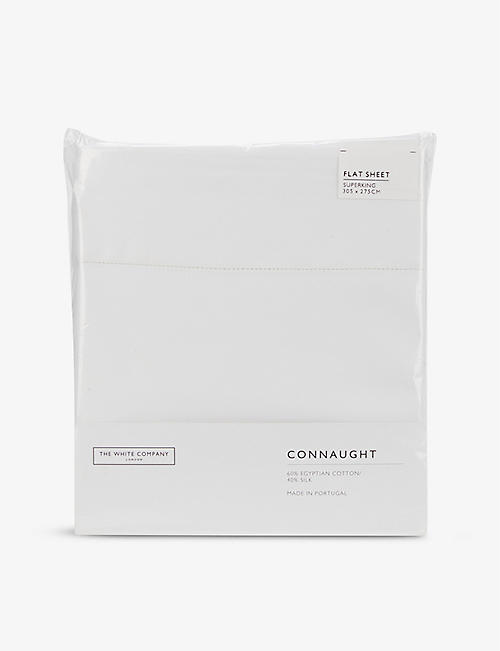THE WHITE COMPANY: Connaught cotton silk double flat sheet