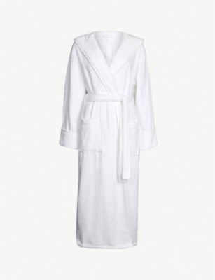 White company towelling discount robe