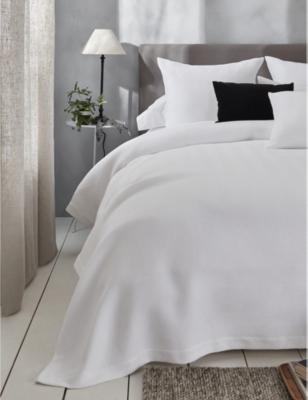 The White Company White Mason Double Cotton Bedspread 250cm X 240cm