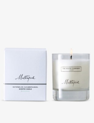 THE WHITE COMPANY MUSTIQUE SIGNATURE CANDLE 140G 770-10121-MTDCD