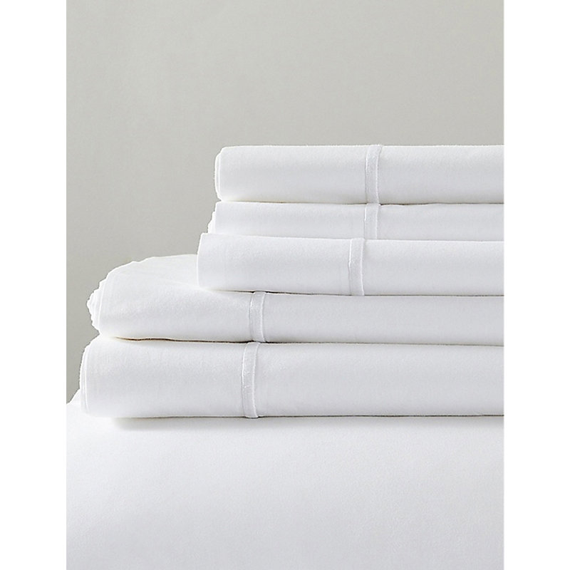 Shop The White Company White Savoy Deep Fitted Sheet